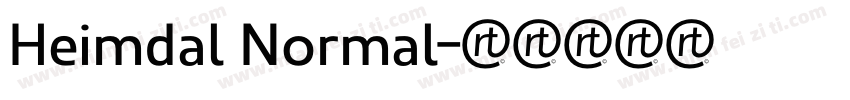 Heimdal Normal字体转换